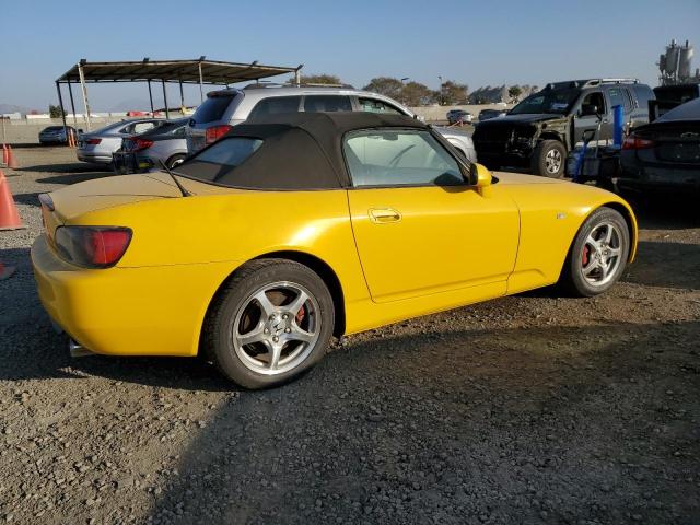 HONDA S2000 2001 yellow converti gas JHMAP11491T005400 photo #4