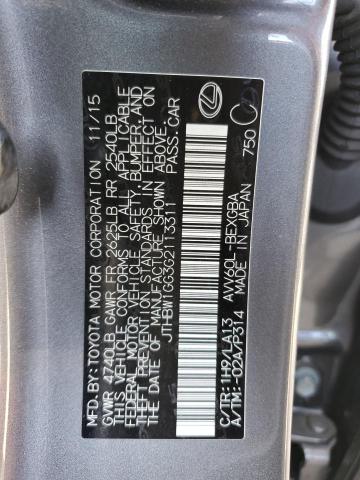 2016 LEXUS ES 300H JTHBW1GG3G2113311