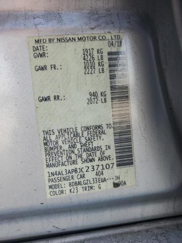 2018 NISSAN ALTIMA 2.5 - 1N4AL3AP8JC237107