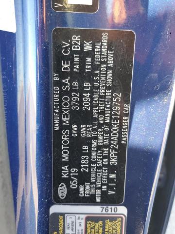 2019 KIA FORTE FE - 3KPF24AD0KE129752