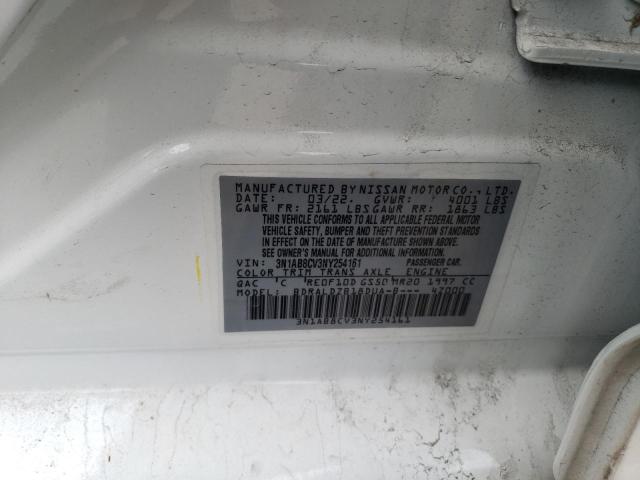 2022 NISSAN SENTRA SV - 3N1AB8CV3NY254161