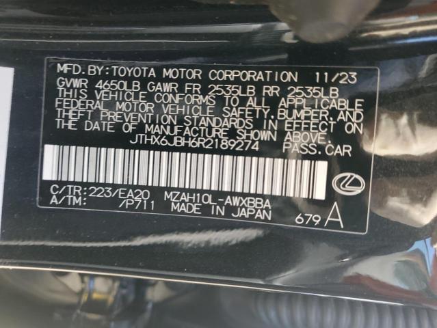 2024 LEXUS UX 250H BA JTHX6JBH6R2189274