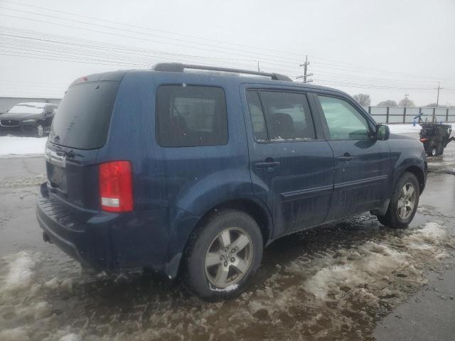 HONDA PILOT EXL 2009 blue  gas 5FNYF48589B033092 photo #4