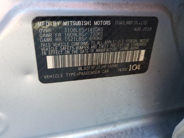 2018 MITSUBISHI MIRAGE G4 - ML32F3FJ2JHF16345