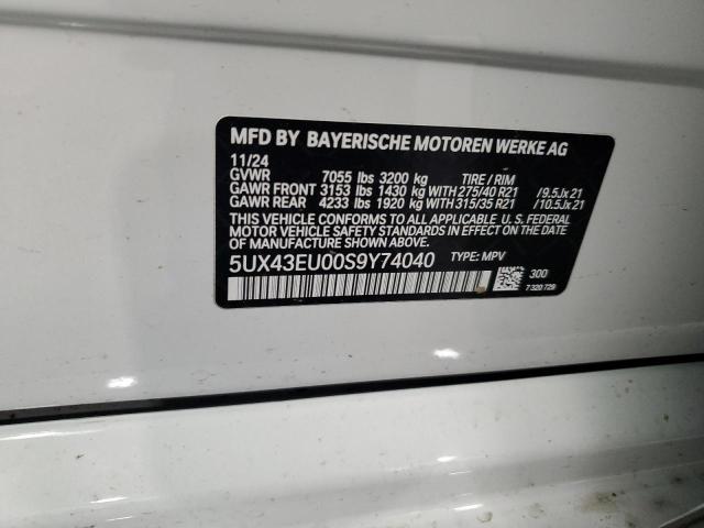 2025 BMW X5 XDRIVE5 - 5UX43EU00S9Y74040