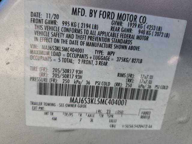 2021 FORD ECOSPORT T - MAJ6S3KL5MC404001