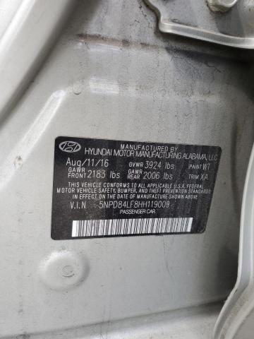 2017 HYUNDAI ELANTRA SE 5NPD84LF8HH119009