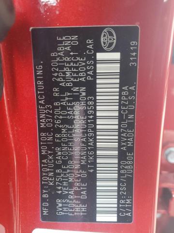 2023 TOYOTA CAMRY XSE - 4T1K61AK9PU149583
