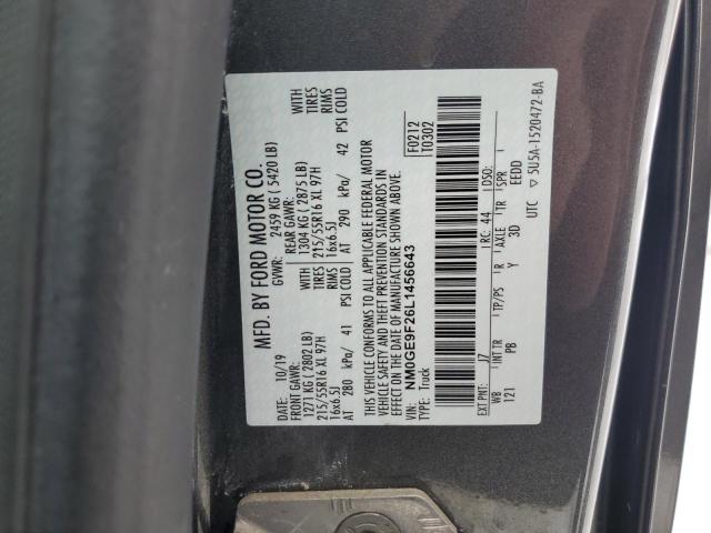 2020 FORD TRANSIT CO NM0GE9F26L1456643