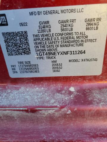 2022 GMC SIERRA K25 - 1GT49NEYXNF311264