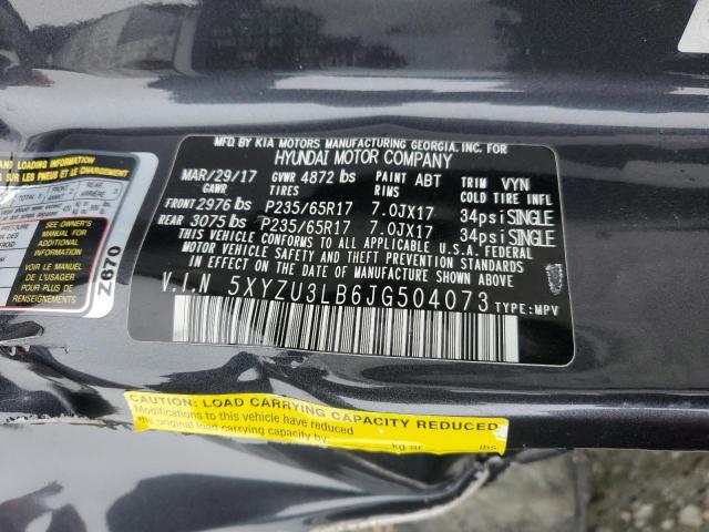 2018 HYUNDAI SANTA FE S - 5XYZU3LB6JG504073