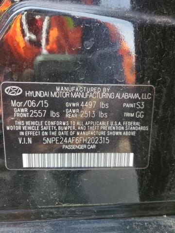 2015 HYUNDAI SONATA SE - 5NPE24AF6FH202315