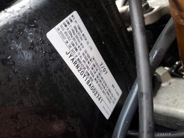 2008 YAMAHA YZFR1 JYARN20Y18A002741