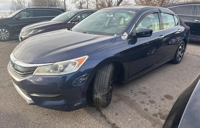 HONDA ACCORD LX 2017 blue sedan 4d gas 1HGCR2F3XHA113400 photo #3