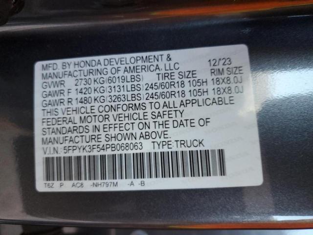 2023 HONDA RIDGELINE - 5FPYK3F54PB068063