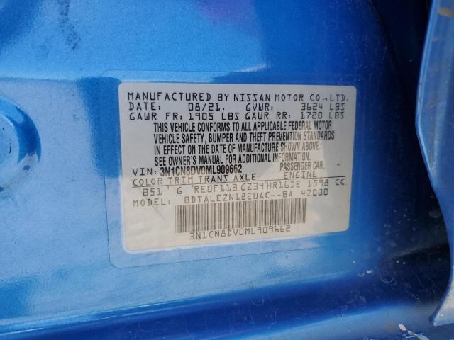 2021 NISSAN VERSA S - 3N1CN8DV0ML909662