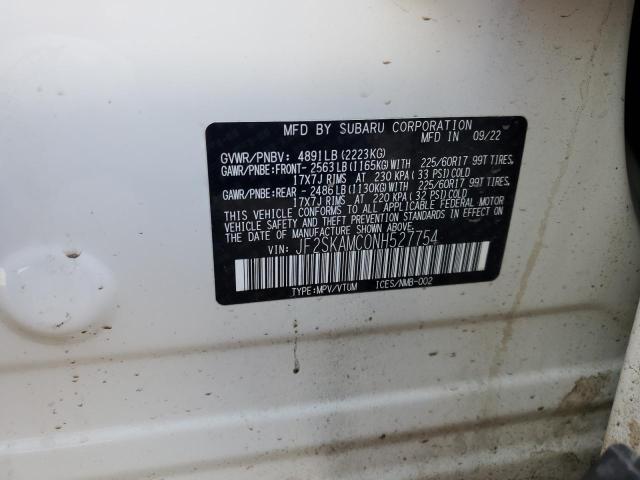 2022 SUBARU FORESTER W JF2SKAMC0NH527754