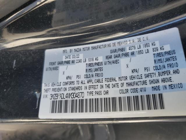 2022 MAZDA 3 PREMIUM 3MZBPADL4NM304870