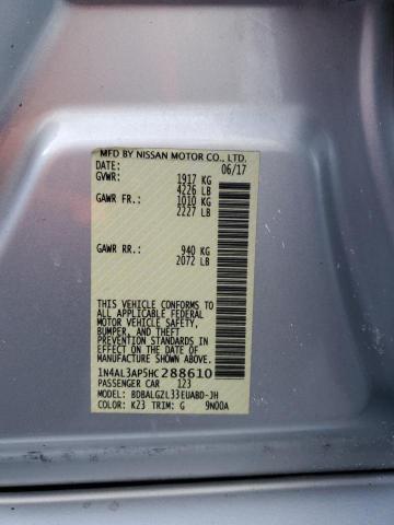 2017 NISSAN ALTIMA 2.5 - 1N4AL3AP5HC288610