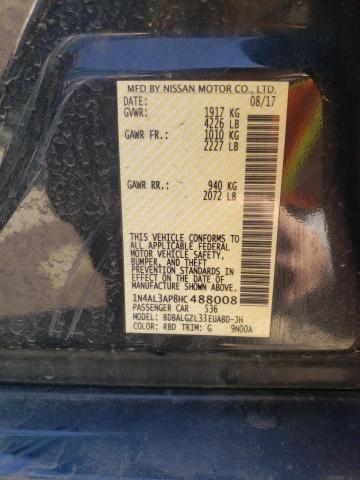 2017 NISSAN ALTIMA 2.5 - 1N4AL3AP8HC488008