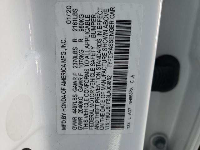 2020 ACURA TLX TECHNO - 19UUB1F53LA009862
