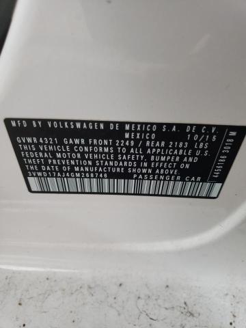 2016 VOLKSWAGEN JETTA SPOR - 3VWD17AJ4GM268746