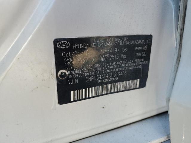 2016 HYUNDAI SONATA SPO 5NPE34AF4GH316456