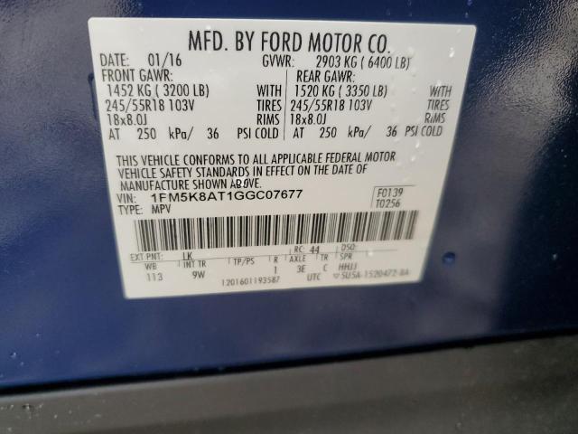 2016 FORD EXPLORER P - 1FM5K8AT1GGC07677