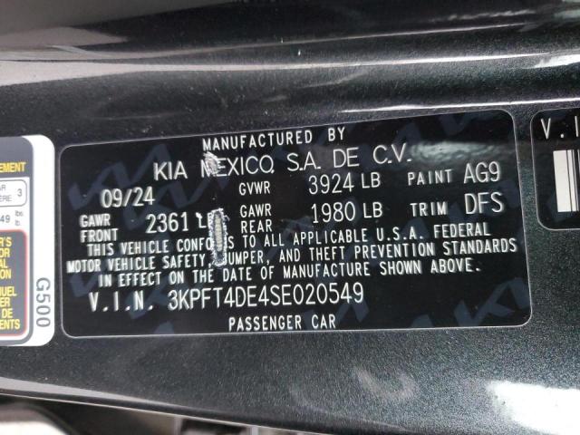 2025 KIA K4 LX 3KPFT4DE4SE020549