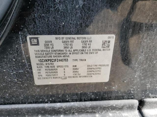 2015 CHEVROLET SILVERADO - 1GCVKPEC3FZ440763