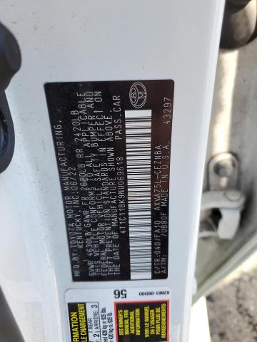 2022 TOYOTA CAMRY LE 4T1C11BK9NU069618