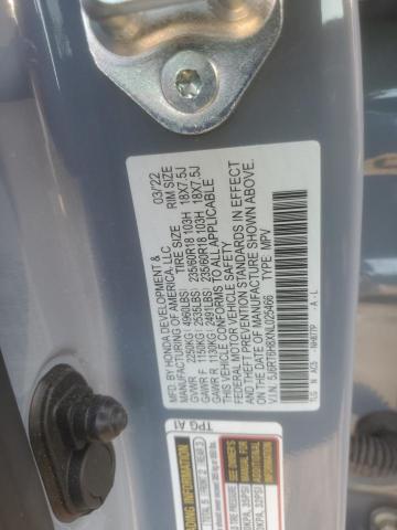 2022 HONDA CR-V EXL - 5J6RT6H8XNL025466