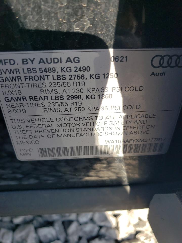 Lot #3302868975 2021 AUDI Q5 PREMIUM