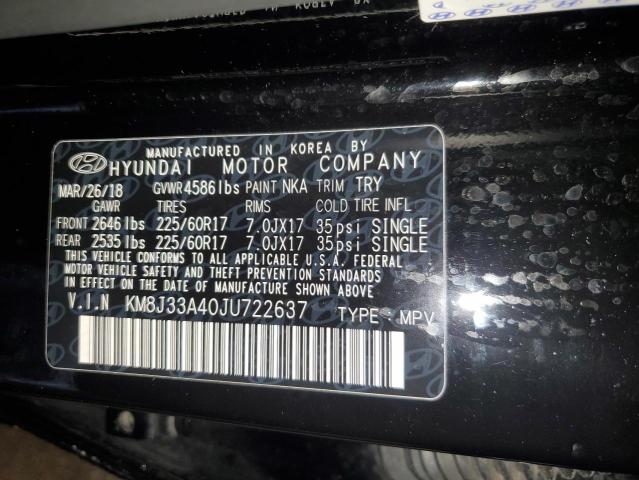 2018 HYUNDAI TUCSON SEL - KM8J33A40JU722637