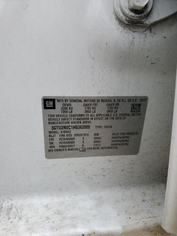 2017 GMC SIERRA K15 3GTU2NEC1HG362888