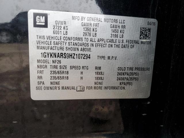 2017 CADILLAC XT5 - 1GYKNARS9HZ107294