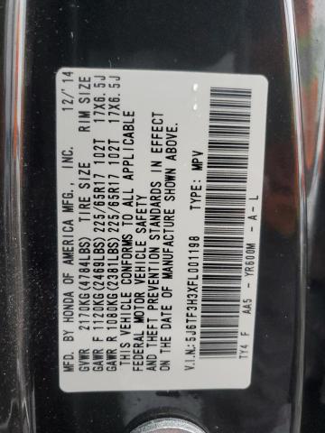 2015 HONDA CROSSTOUR - 5J6TF3H3XFL001198