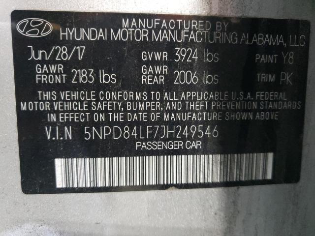 2018 HYUNDAI ELANTRA SE - 5NPD84LF7JH249546