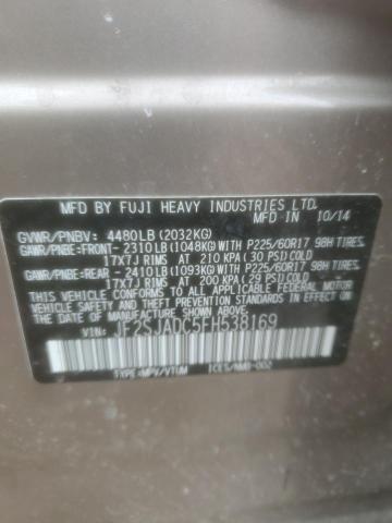 2015 SUBARU FORESTER 2 - JF2SJADC5FH538169