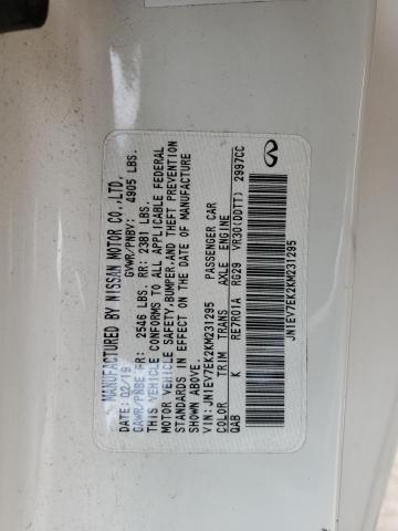 2019 INFINITI Q60 PURE JN1EV7EK2KM231295