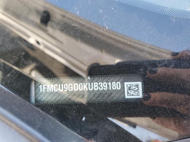 2019 FORD ESCAPE SE 1FMCU9GD0KUB39180