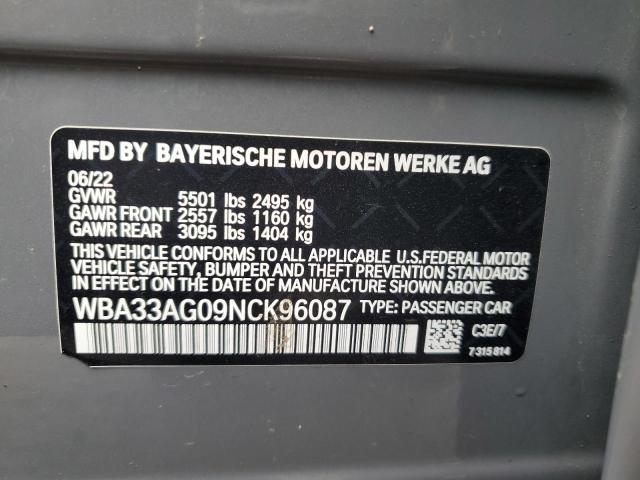 2022 BMW 530XE - WBA33AG09NCK96087