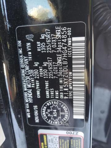 2017 HYUNDAI SANTA FE S - 5XYZUDLB7HG474856