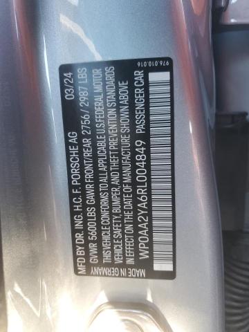 2024 PORSCHE PANAMERA B WP0AA2YA6RL004849