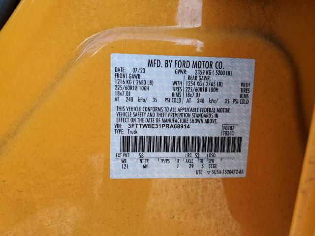 2023 FORD MAVERICK X - 3FTTW8E31PRA68914