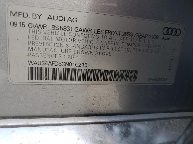 2016 AUDI A8 L QUATT - WAU34AFD6GN010219
