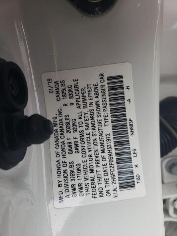 2019 HONDA CIVIC LX - 2HGFC2F66KH531972
