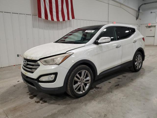 HYUNDAI SANTA FE S 2013 white  gas 5XYZWDLA6DG021386 photo #1