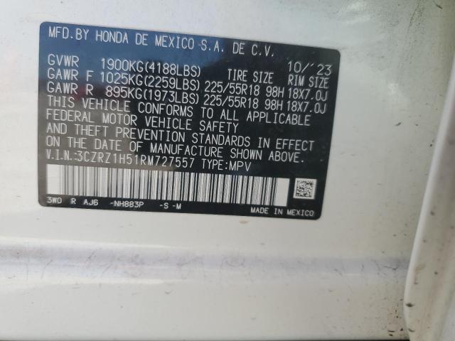 2024 HONDA HR-V SPORT - 3CZRZ1H51RM727557