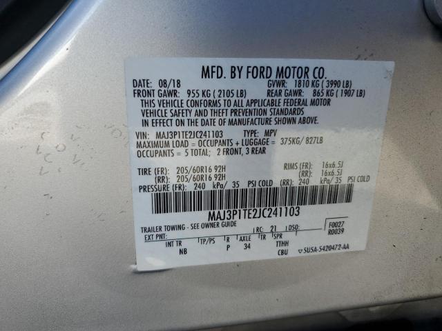2018 FORD ECOSPORT S - MAJ3P1TE2JC241103